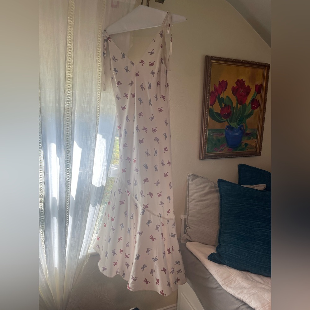 Jacquie the Label Floral White Maxi Dress size L